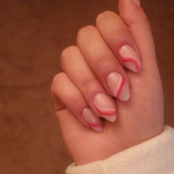 Coco Nail and Spa - Powder manicure with tips - Nail Technicians Near Me - Massapequa Park, New York