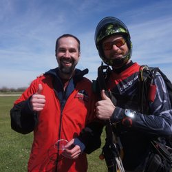 Skydive Arizona - Aaron & I after the jump!