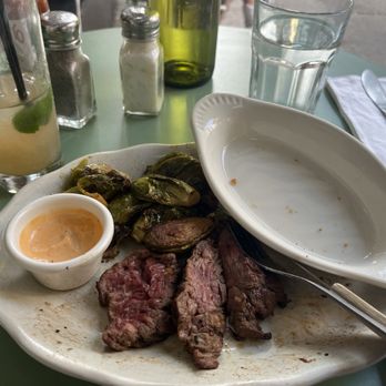 Westville Hudson - Really bland steak and Brussels sprouts. A very mid spicy Paloma. The yuca fries with aioli were okay so I ate all of that. - American Near Me - New York, New York Westville Hudson - Really bland steak and Brussels sprouts. A very mid spicy Paloma. The yuca fries with aioli were okay so I ate all of that. - American Near Me - New York, New York