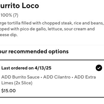 Juan's Hampton Roads - Burrito Loco without sides or sauces etc c - Mexican Near Me - Hampton, Virginia Juan's Hampton Roads - Burrito Loco without sides or sauces etc c - Mexican Near Me - Hampton, Virginia