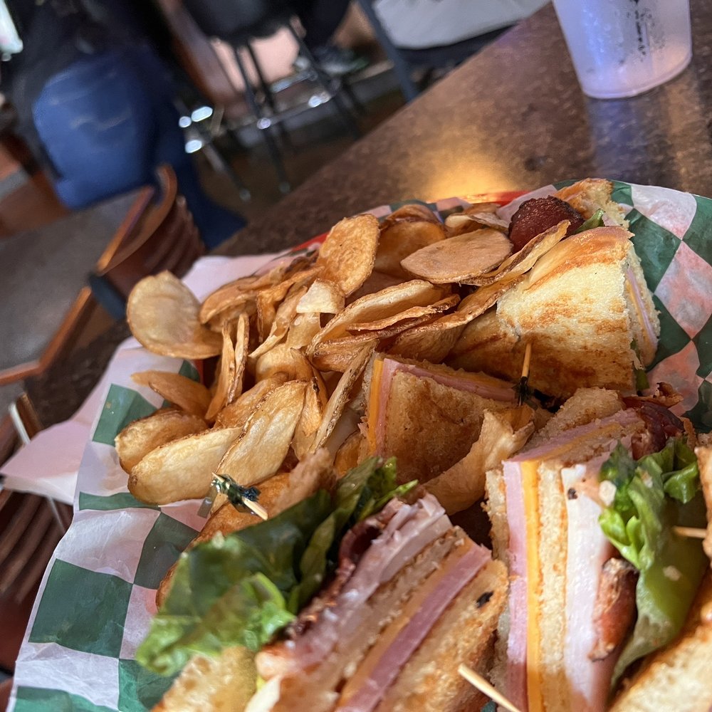 Copper Penny Pub - Club sandwich and chips - Irish Near Me - Hot Springs, Arkansas Copper Penny Pub - Club sandwich and chips - Irish Near Me - Hot Springs, Arkansas