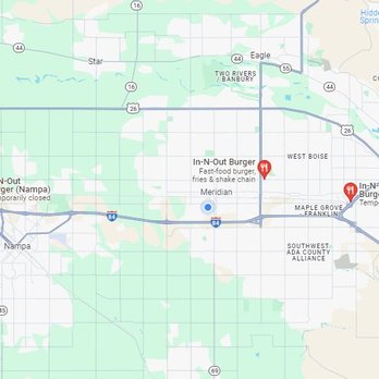 In-N-Out Burger - Current location in Meridian, but 2 more planned in Boise & Nampa - Burgers Near Me - Meridian, Idaho In-N-Out Burger - Current location in Meridian, but 2 more planned in Boise & Nampa - Burgers Near Me - Meridian, Idaho