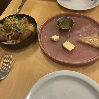 Oquirrh - Cheese course, milk-braised potatoes - New American Near Me - Salt Lake City, Utah Oquirrh - Cheese course, milk-braised potatoes - New American Near Me - Salt Lake City, Utah