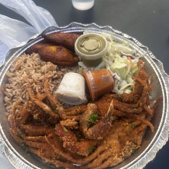 Jerk Shack Kitchen - Soft Shell Crab Plate - Caribbean Near Me - Seattle, Washington Jerk Shack Kitchen - Soft Shell Crab Plate - Caribbean Near Me - Seattle, Washington