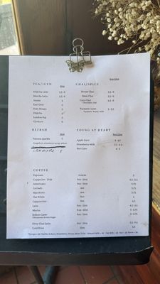 Menu photo 1 The Hidden Cafe Berkeley, CA Menu photo 1 The Hidden Cafe Berkeley, CA