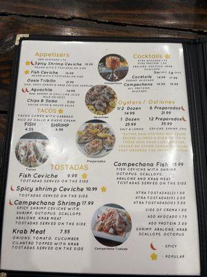 Menu photo 4 El Oasis Fisheria Covina, CA