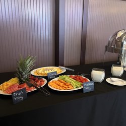 The Backstage Event Center - Menu options were great for brunch and the add ons! The crab cakes were a crowd favorite.