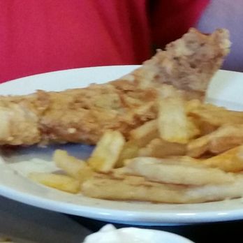 Afton Tavern - Fish and chips. Also comes with huge piece of cornbread. - American Near Me - Concord, North Carolina Afton Tavern - Fish and chips. Also comes with huge piece of cornbread. - American Near Me - Concord, North Carolina