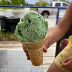 Brazier Dairy Mart - A kids come of mint chocolate chip