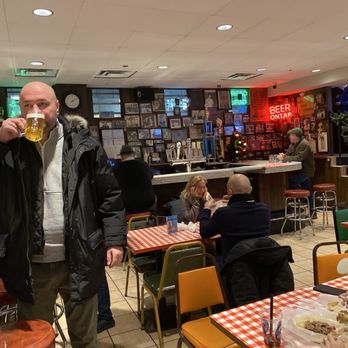 Billy Goat Tavern - Chicago - Bar and tables. - Burgers Near Me - Chicago, Illinois