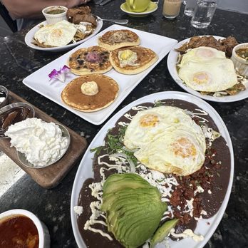 Tata's Cafe - Enfrijoladas, pancake sampler, and birria chilaquiles. - Breakfast & Brunch Near Me - Hawthorne, California Tata's Cafe - Enfrijoladas, pancake sampler, and birria chilaquiles. - Breakfast & Brunch Near Me - Hawthorne, California