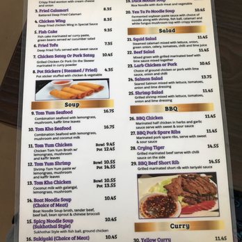 Lucky's Thai Pantry - Front of menu - Thai Near Me - Orange, California