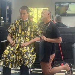 Nor Cal Cuts - Adrian took the time to add the stars to his buzz cut