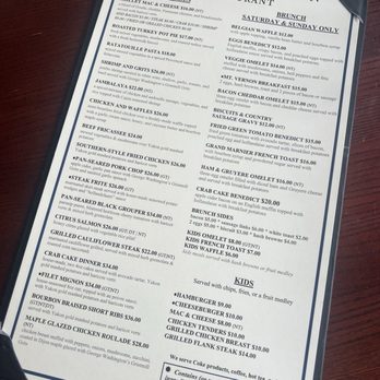 The Mount Vernon Inn Restaurant - Menu - American Near Me - Mount Vernon, Virginia The Mount Vernon Inn Restaurant - Menu - American Near Me - Mount Vernon, Virginia