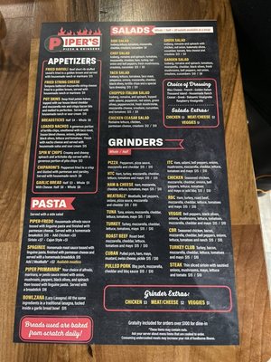 Menu photo 5 Piper's Pizza & Grinders Sturgis, MI Menu photo 5 Piper's Pizza & Grinders Sturgis, MI