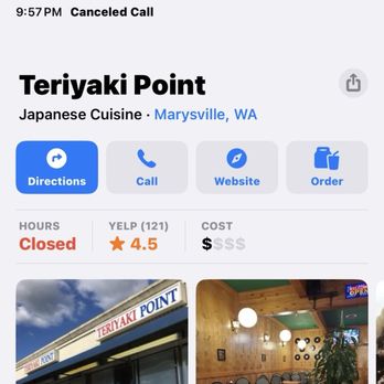 Teriyaki Point - Calling the restaurant - Japanese Near Me - Marysville, Washington