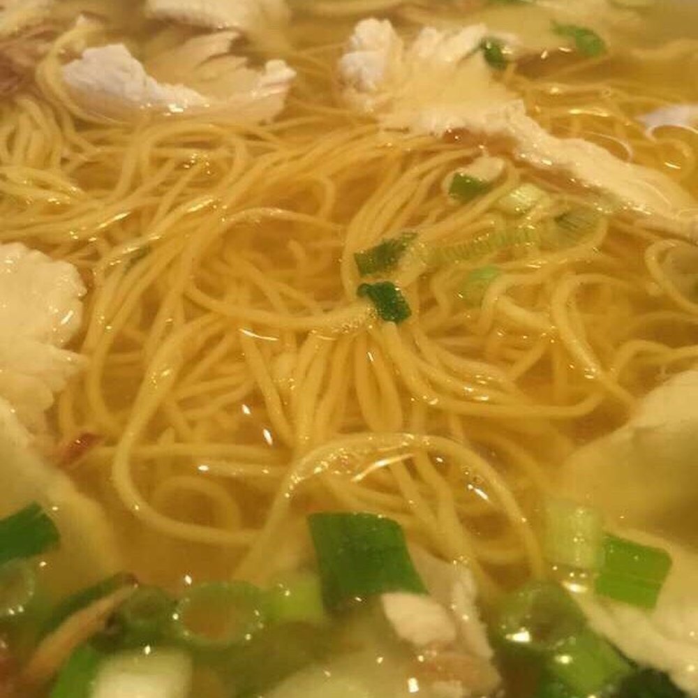 Linh's Bistro - Sliced chicken pho with egg noodles. Delicious as all get out, extremely satisfying. Can't wait to have this in the winter :) - Vietnamese Near Me - Dayton, Ohio Linh's Bistro - Sliced chicken pho with egg noodles. Delicious as all get out, extremely satisfying. Can't wait to have this in the winter :) - Vietnamese Near Me - Dayton, Ohio