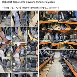 Los Angeles Dismantler for Porsche Parts - Porsche CORE for parts seats not guaranteed can be recovered - have good as well! singles sets belts front rear passenger driver manual