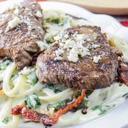 Cattlemen's Cut Steakhouse - One of our chef specials state Gorgonzola with tenderloin and balsamic vinegar