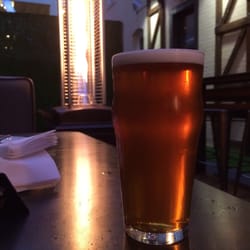 Yummy beer on a cold night in Tucson with a warm burner blazing.