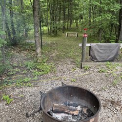 Sand Lake Campground - Fire pit, hammock