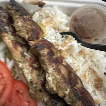 Ganim's Market - White rice? 3/5 2 Skewer Chicken Kabob Plate- - Burgers Near Me - San Francisco, California Ganim's Market - White rice? 3/5 2 Skewer Chicken Kabob Plate- - Burgers Near Me - San Francisco, California