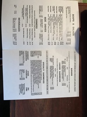 Menu photo 6 Fred's Diner Akron, OH