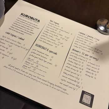 Kurobuta - White Charcoal Grille - Menu - Asian Fusion Near Me - Caldwell, New Jersey Kurobuta - White Charcoal Grille - Menu - Asian Fusion Near Me - Caldwell, New Jersey