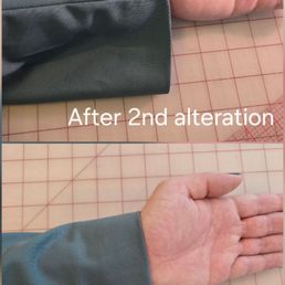 Photo of the difference after each alteration. Photo of the difference after each alteration.