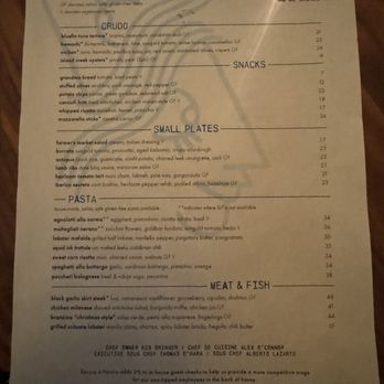 Faccia a Faccia - Menu - Italian Near Me - Boston, Massachusetts