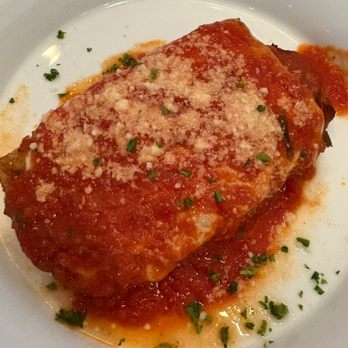 Anthony's - Eggplant paragiana, not much flavor at all.  Eggplant is bland as can be so season it (and the sauce). - American Near Me - Sea Isle City, New Jersey