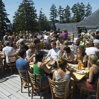 Haystack Mountain School of Crafts - Sunday brunch in the sun - Art Schools Near Me - Deer Isle, Maine