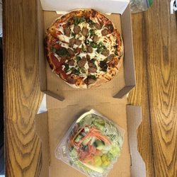 This is your personal pay pizza in your salad