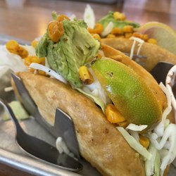 Tacos 4 Life - Broken Arrow - Seared Tofu tacos on a puffy shell - delicious!!