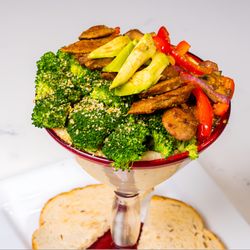 Cafe Social House - Vegan grits and  veggie  Martin