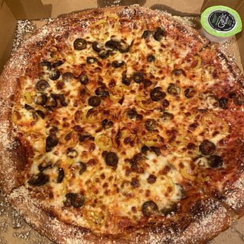 Northern Lights Pizza - Build Your Own - Cheese with banana peppers and olives (parm tasty crust) - Pizza Near Me - West Des Moines, Iowa Northern Lights Pizza - Build Your Own - Cheese with banana peppers and olives (parm tasty crust) - Pizza Near Me - West Des Moines, Iowa