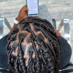 Chinnys Flair - Braids over locs