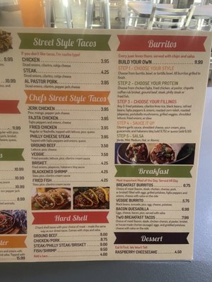 Menu photo 1 Toni’s Taco Yukon, OK