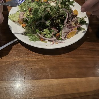 BRU Burger Bar - Brownsburg - Salad was awesome told if we like Salmon try it next time.  Trust me, we  will. - Burgers Near Me - Brownsburg, Indiana