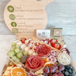 A gorgeous charcuterie platter