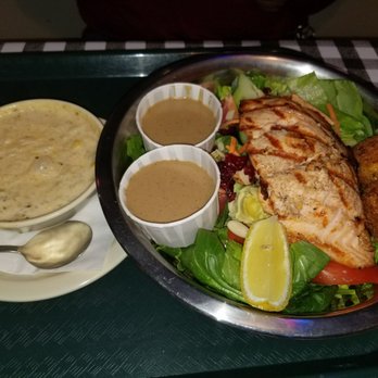 Flying Fish - Crawfish chowder and Salmon salad - Seafood Near Me - Memphis, Tennessee