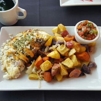 Waffles Incaffeinated - South Side - Egg white oh!my lette with potatoes and pico - Breakfast & Brunch Near Me - Pittsburgh, Pennsylvania