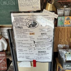 Buffalo Trails Trading - Menu.