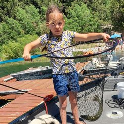 Big Rock Resort - My Granddaughter agrees, fishing is awesome.