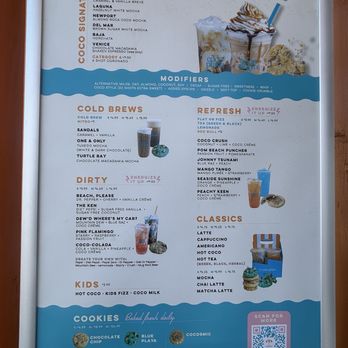 CoCo Playa - Menu - Coffee & Tea Near Me - San Diego, California
