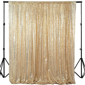 Ascend Events - Gold sequin photo booth backdrop - Party Equipment Rentals Near Me