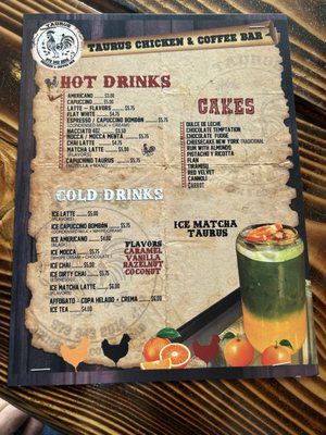 Menu photo 1 Taurus Chicken & Coffee Bar Dover, NJ Menu photo 1 Taurus Chicken & Coffee Bar Dover, NJ