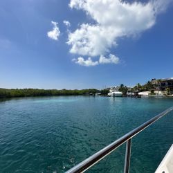 Jetpack Adventures - Clear water and beautiful mansions near Isla Mujeres (supposedly that's Ricki Martin's mansion)