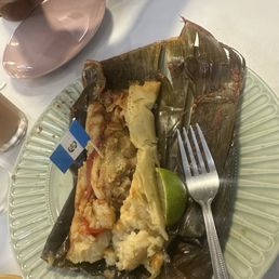 Tamal de pollo delicioso Tamal de pollo delicioso