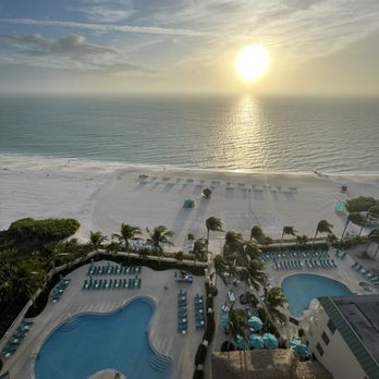 Lido Beach Resort - View of beach from my hotel room. - Venues & Event Spaces Near Me - Sarasota, Florida